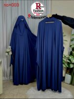 Rony Fashion French Khimar & Abaya Set (No. 003) – Premium Flowy Niqab-Style Modest Hijab Outfit - Image 6