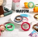 Seamless Cotton Stretch Hair Ties – No-Damage Elastic Ponytail Holders for Women, Kids, and Toddlers (Multi-Color Pack) - Image 3