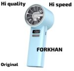 Portable Fan Hand-held Quiet Small USB 4000mAh Rechargeable Mini Neck Fan for Student Dormitory Office Outdoor Hand Fans