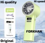 Portable Fan Hand-held Quiet Small USB 4000mAh Rechargeable Mini Neck Fan for Student Dormitory Office Outdoor Hand Fans - Image 5