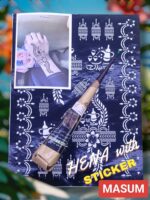 Henna Sticker Mehndi Bridal Tattoo Design Waterproof Full Hand Stencils Reusable 1 Pair = 2 Pieces - Image 4