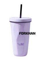 600ml Stainless Steel Vacuum Flask With Retractable Straw Leak-Proof Coffee Tea Cold Drink Bottle Car Thermos Mug Tumbler