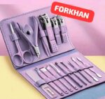 Nail Clippers Set, 16pcs Manicure & Pedicure Tools, Stainless Steel Nail Cutter Kit for men and women, with Leather Bag, Travel Grooming Kit for Facial, Cuticle and Nail Care - Image 2