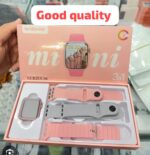 WISME WS-X18 MINI SMART WATCH AIRPODS THREE 3 STRAPS WIRELESS CHARGING