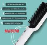 Professional Hair Straightener Brush Comb Fast Heating Anti-Scald Dual Voltage Straight Hair Brush Hot Comb Straight Curly Hair - Image 7