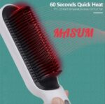 Professional Hair Straightener Brush Comb Fast Heating Anti-Scald Dual Voltage Straight Hair Brush Hot Comb Straight Curly Hair - Image 2