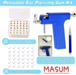 The image displays a MASUM ear piercing gun kit with a stud and mirror. - Image 4