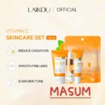 LAIKOU Vitamin C 3-Piece Facial Spa Set – Brightening Face Cream, Eye Cream, & Serum - Image 4