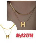High Quality Women H Letter Pendant Fashion Hot Sale Simple Design Necklaces Jewelry - Image 5