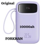 Baseus Qpow Digital Display 22.5W Quick Charging 20000mAh Power Bank - With Type-C Cable