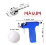 The image displays a MASUM ear piercing gun kit with a stud and mirror. - Image 5