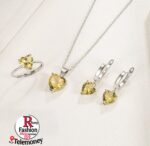 925 Sterling Silver Jewelry Sets For Women Heart Zircon Ring Earrings Necklace Wedding Bridal Elegant Christmas - Image 3