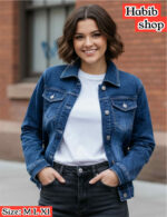Girls Denim Jacket Denim Blue Jean Jacket - Image 3