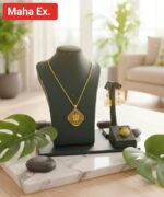 Gold Necklace (Chain With Square Shaped Pendant) 21KT - FKJNKL21KM9944 - Image 2