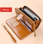 Michael Kors Jet Set Travel Continental Logo Striped Zip Wallet 8.5"L/4"H/1.25"W