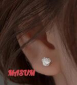 The Love Collection Sterling Silver Knot Stud Earrings - Image 9