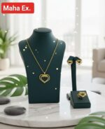 Gold Necklace (Chain With Square Shaped Pendant) 21KT - FKJNKL21KM9944 - Image 7