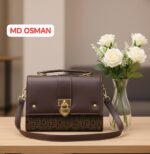 MENGDIDAISHU/Mengdi Kangaroo New Fashion Handbag Commuter's All-Matching Shoulder Messenger Bag Women's Bag Small - Image 9