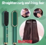 Professional Hair Straightener Brush Comb Fast Heating Anti-Scald Dual Voltage Straight Hair Brush Hot Comb Straight Curly Hair - Image 9