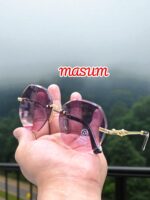 GXSS Rimless Hexagon Sunglasses – Gradient UV400 Protective Fashion Eyewear - Image 7