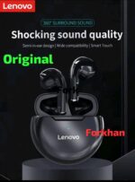 The item pictured is the white variant of the Lenovo HT38 TWS Wireless Bluetooth Earbuds - Image 7