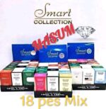 The image displays a set of "Smart Collection" brand perfumes, offered as an 18-piece mixed lot - Image 2