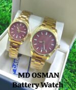 Foreign trade supply stainless steel men's watches 004C manufacturers in stock wholesale luminous waterproof business couples watch - Image 2