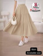 Lucyever 2026 Summer New Pink Long Skirt Women Fashion High Waist Patchwork A-Line Skirts Woman Solid Color All-Match Midi Skirt - Image 2