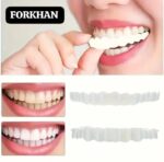2 Set Perfect Teeth Veneers False Tooth Covers White Upper & Lower Set