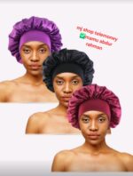 Large Satin Bonnet,Silk Bonnet Hair Wrap for Sleeping, Sleep Cap With Elastic Soft Band, Big Bonnets for Women Hair Care - Image 2