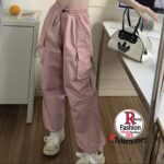 Parachute Black Pants Women Streetwear Oversize Pockets Cargo Trousers Harajuku Wide Leg Baggy Sweatpants - Image 6