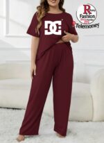Ekouaer womens pajama sets Short Sleeve Pjs Lounge Set 2 Piece Sleepwear with Long Pants - Image 9