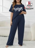 Ekouaer womens pajama sets Short Sleeve Pjs Lounge Set 2 Piece Sleepwear with Long Pants - Image 10