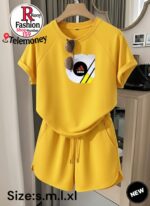 Advanced Comfort Casual Sports Set Women's Summer Loose And Comfortable Shorts Short Sleeve Two Piece Set Fashionable And - Image 10