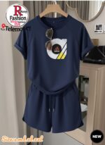 Advanced Comfort Casual Sports Set Women's Summer Loose And Comfortable Shorts Short Sleeve Two Piece Set Fashionable And - Image 4