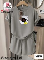 Advanced Comfort Casual Sports Set Women's Summer Loose And Comfortable Shorts Short Sleeve Two Piece Set Fashionable And - Image 2