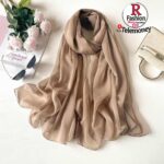 Wholesale Women Muslim Hijab Shawls Thin Style Silk Headband Muslim Hijabs Headscarf Gauze Scarf Vacation Hijab - Image 11