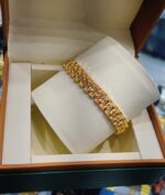 【MarketSphere】Men's bracelet car flower watch chain men's boss watch chain brass gold-plated jewelry direct sales
