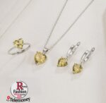 925 Sterling Silver Jewelry Sets For Women Heart Zircon Ring Earrings Necklace Wedding Bridal Elegant Christmas - Image 3