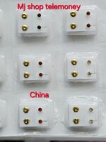 12 Pairs set Ear Piercing Special Ear Studs Surgical Steel Stopper Earrings Medical Piercing Gun - Nose Pin - Image 5