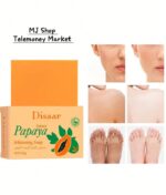 Papaya Soap for Face Body - Skin Whitening Papaya Soap for Dark Skin - Reduces Cleansing Same - With Kojic Acid Oils - For All Skin Types Skin Toner Spray (Orange, 3 x 6 x 9 cm) - Image 2