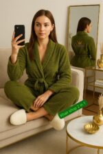 Unisex Bath Robe 100% Cotton OEKO-TEX - Robe for Men and Women - American Terry 420gsm - Soft and Highly Absorbent - Image 7