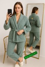 Unisex Bath Robe 100% Cotton OEKO-TEX - Robe for Men and Women - American Terry 420gsm - Soft and Highly Absorbent - Image 3