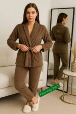 Unisex Bath Robe 100% Cotton OEKO-TEX - Robe for Men and Women - American Terry 420gsm - Soft and Highly Absorbent - Image 6