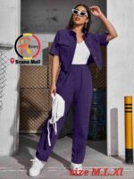 Mulvari Outfit de dos piezas Bolsillo Liso Casual